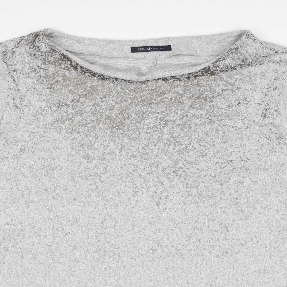 Womens UK Size 20 Marks and Spencer Grey Pullover Jumper