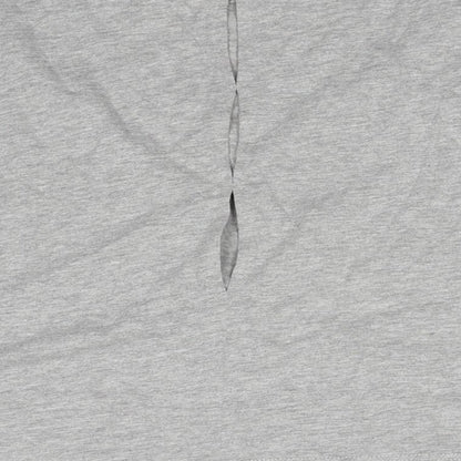 Valley Of The Dools Womens Grey Cotton Basic T-Shirt Size 12 Boat Neck