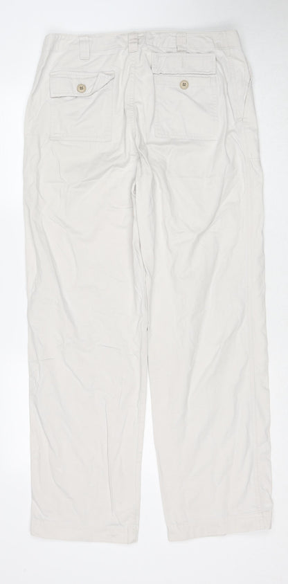 Womens UK Size 12 Gap Regular Fit  Beige Trousers