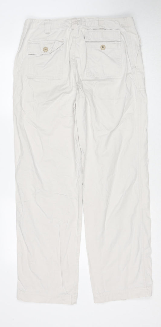 Womens UK Size 12 Gap Regular Fit  Beige Trousers