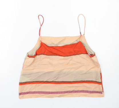 Womens UK Size 10 H&M Multicoloured Basic Tank