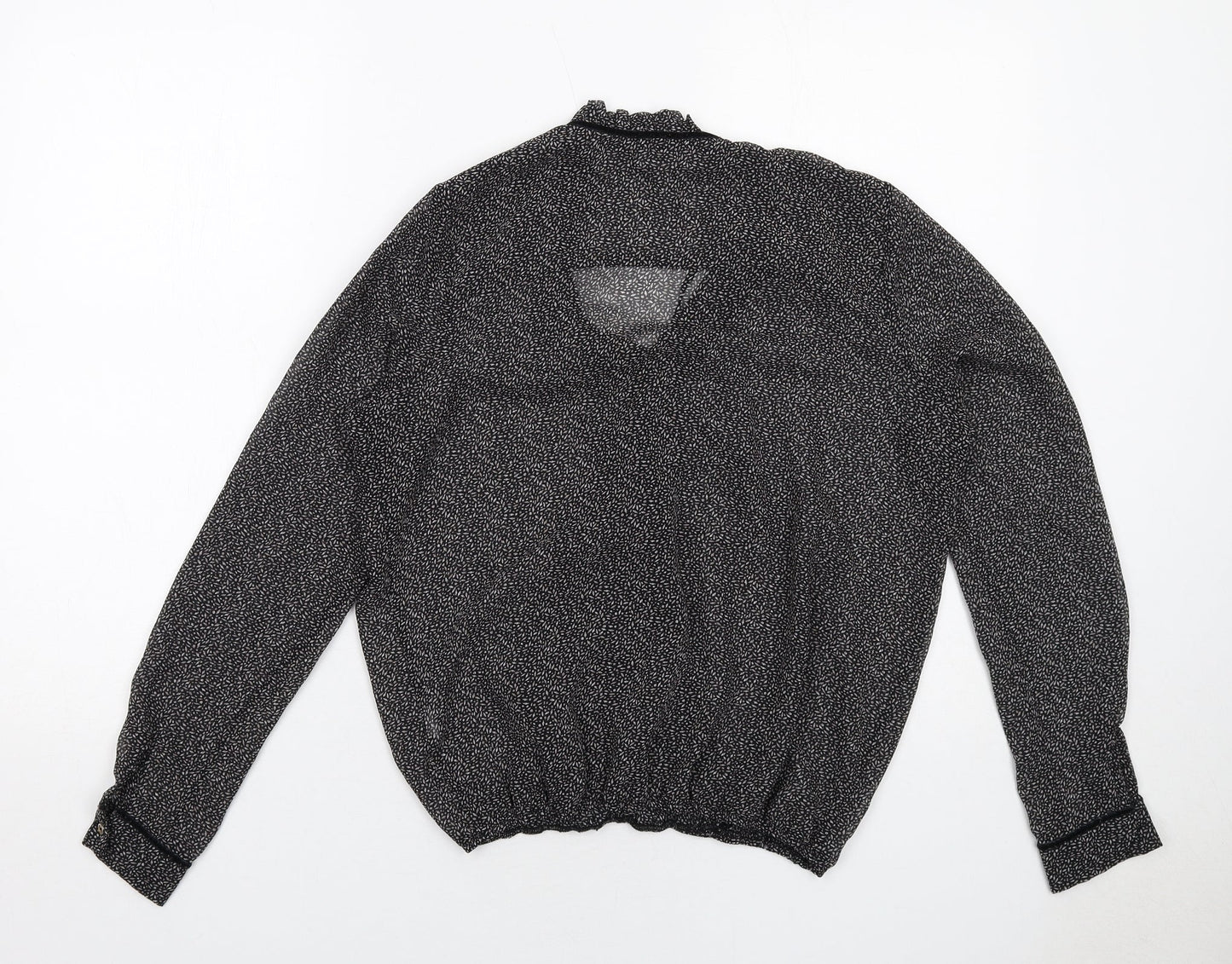 Womens UK Size 8 River Island Black Basic Blouse