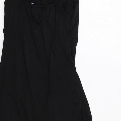 Fly Southeast Womens Black Viscose Trapeze & Swing Size L V-Neck Pullover