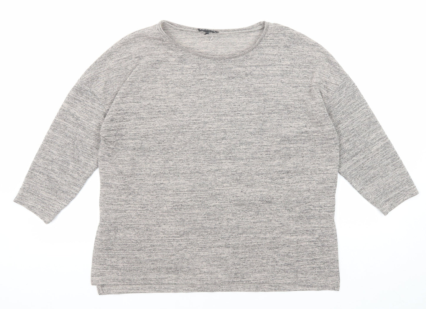 Womens UK Size 14 Warehouse Grey Basic Blouse