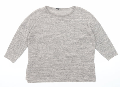 Womens UK Size 14 Warehouse Grey Basic Blouse