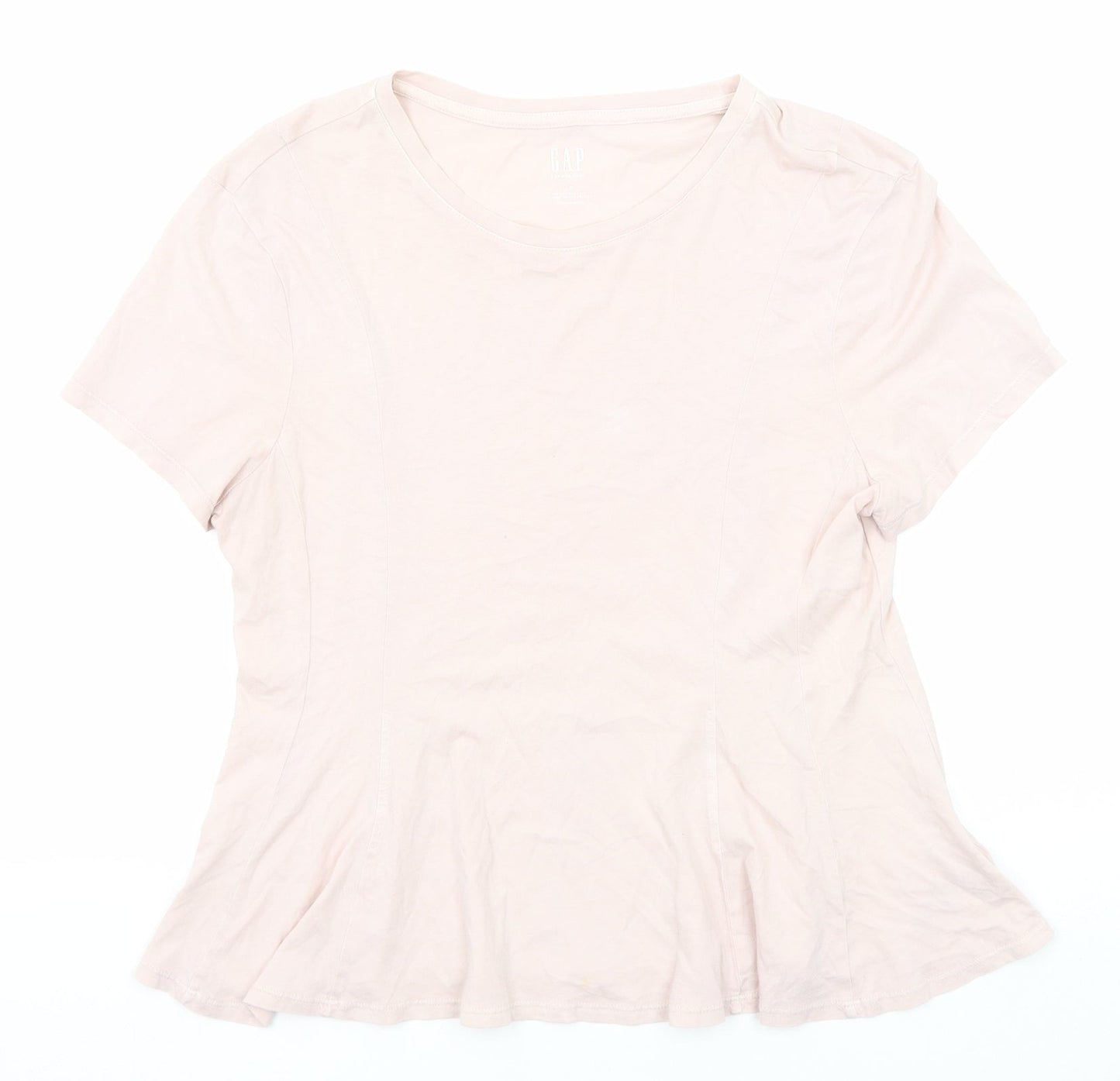 Womens UK Size L Gap Pink Basic T-Shirt