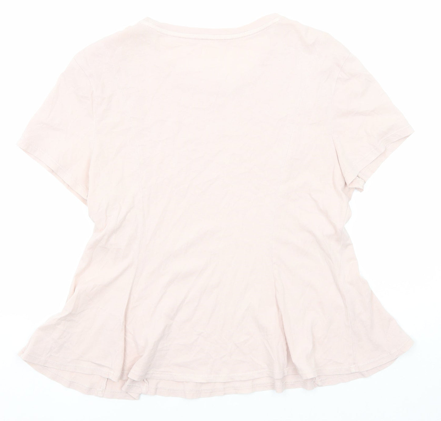 Womens UK Size L Gap Pink Basic T-Shirt