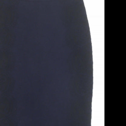 Per Una Womens Blue Cotton Straight & Pencil Skirt Size 10