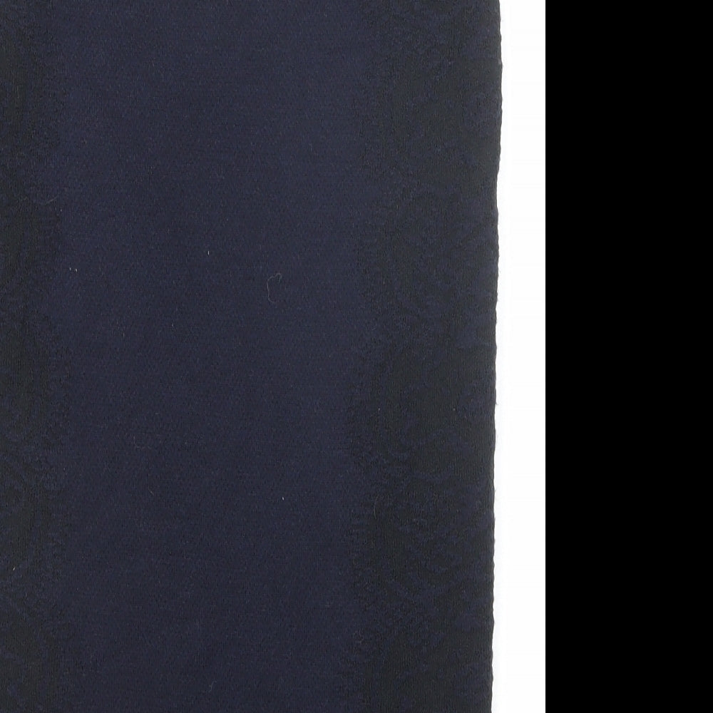 Per Una Womens Blue Cotton Straight & Pencil Skirt Size 10