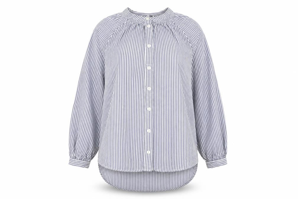 Womens UK Size 8 NEXT Blue Basic Button-Up