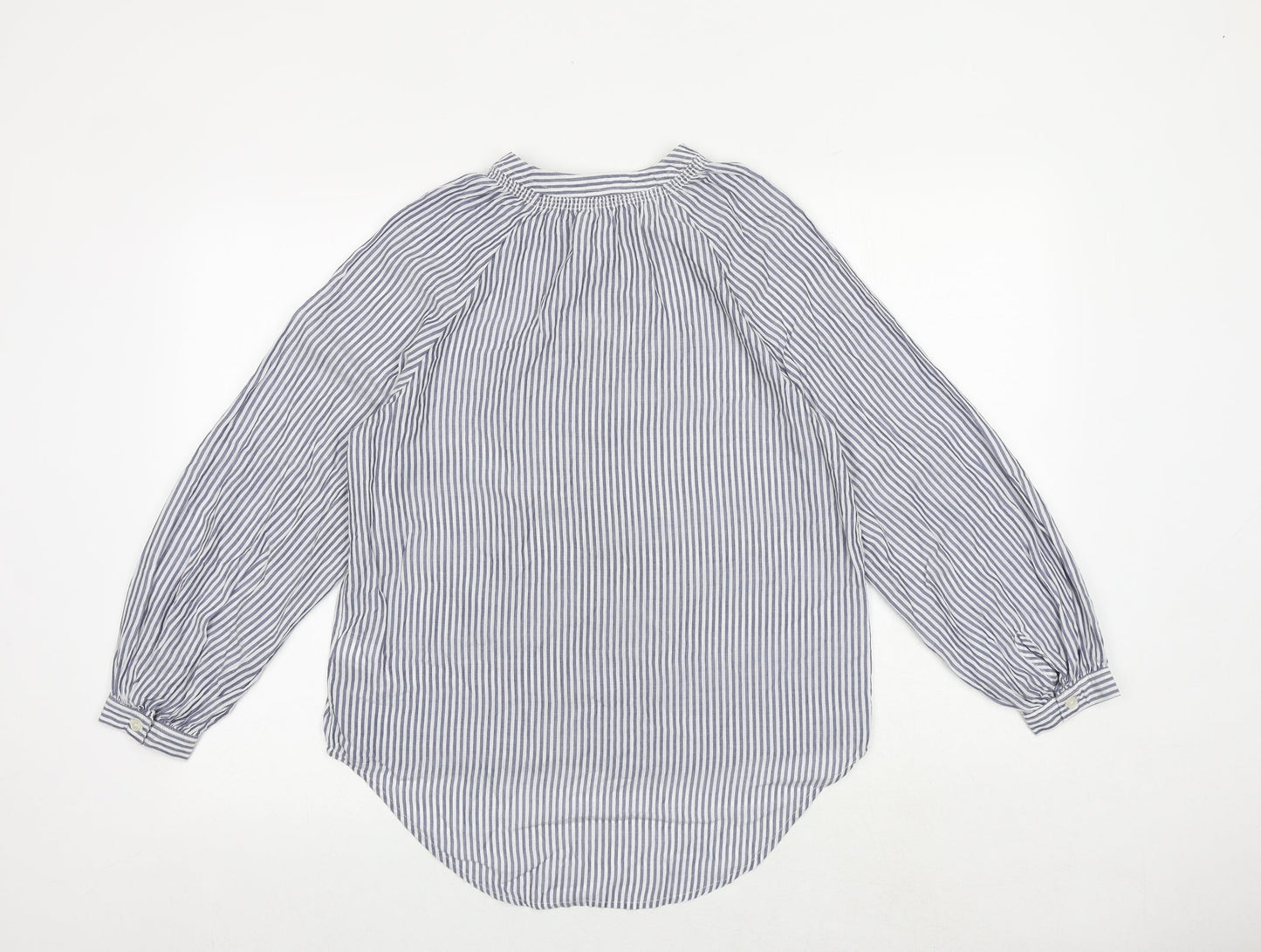 Womens UK Size 8 NEXT Blue Basic Button-Up