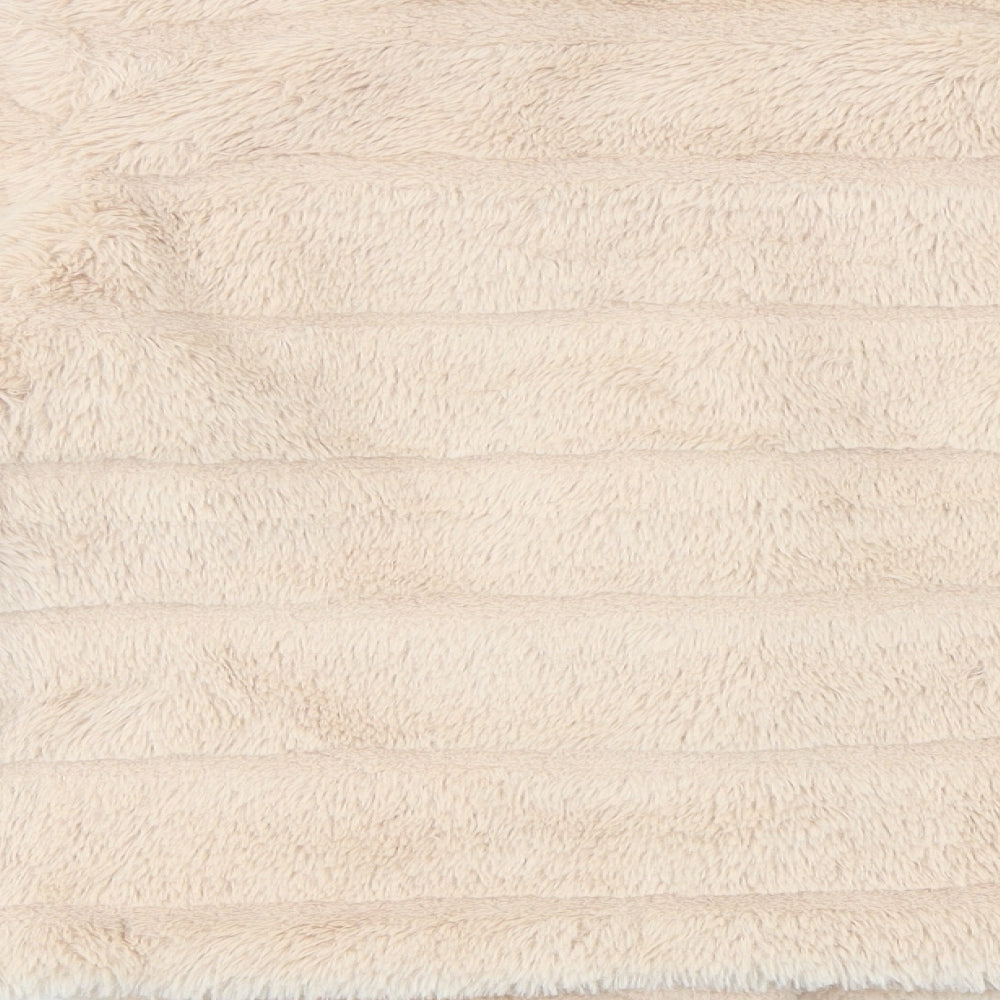 Little Miss Girls Beige Jacket Size XS Snap - Faux Fur