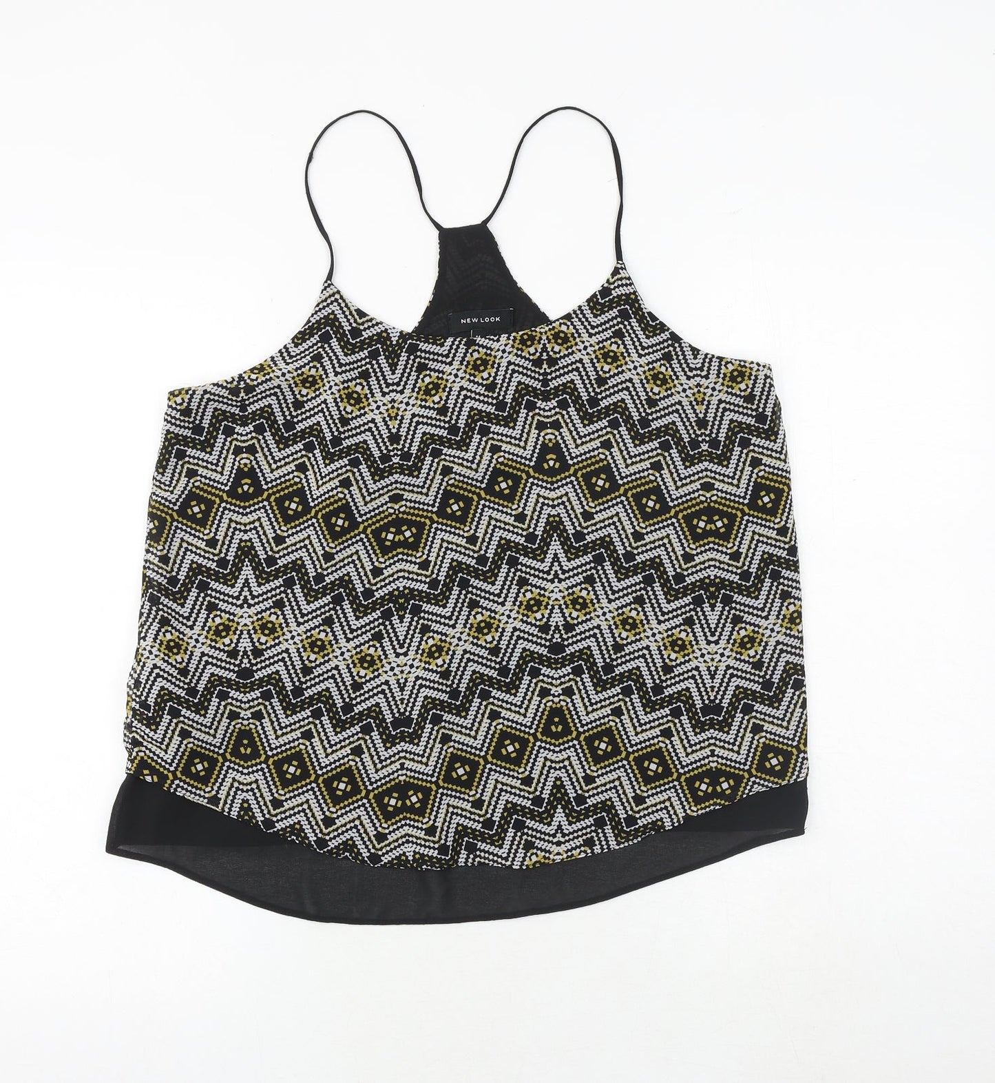 Womens UK Size 14 New Look Beige Basic Tank