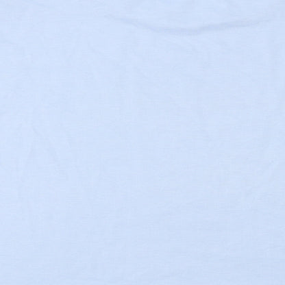 Womens UK Size L Misspap Blue Basic T-Shirt