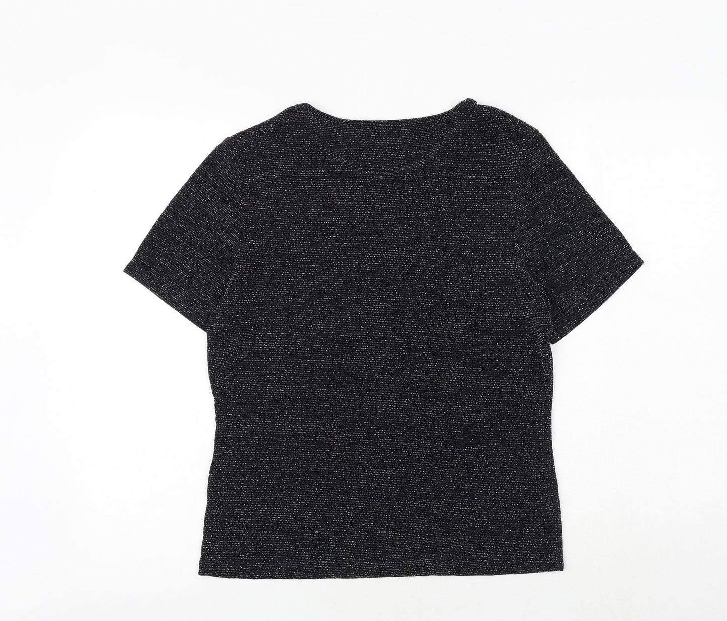 Womens UK Size M Klass Black Basic T-Shirt