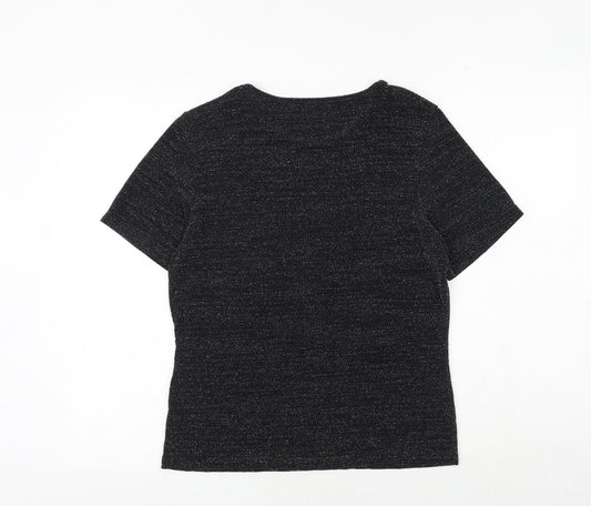 Womens UK Size M Klass Black Basic T-Shirt