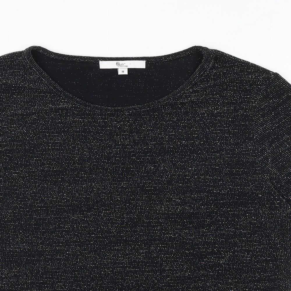 Womens UK Size M Klass Black Basic T-Shirt
