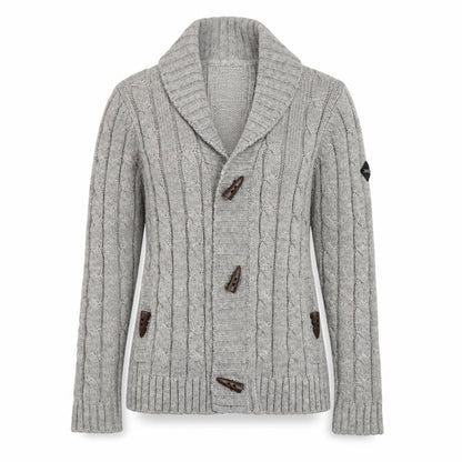Womens UK Size S Crafted Grey Cardigan Jumper