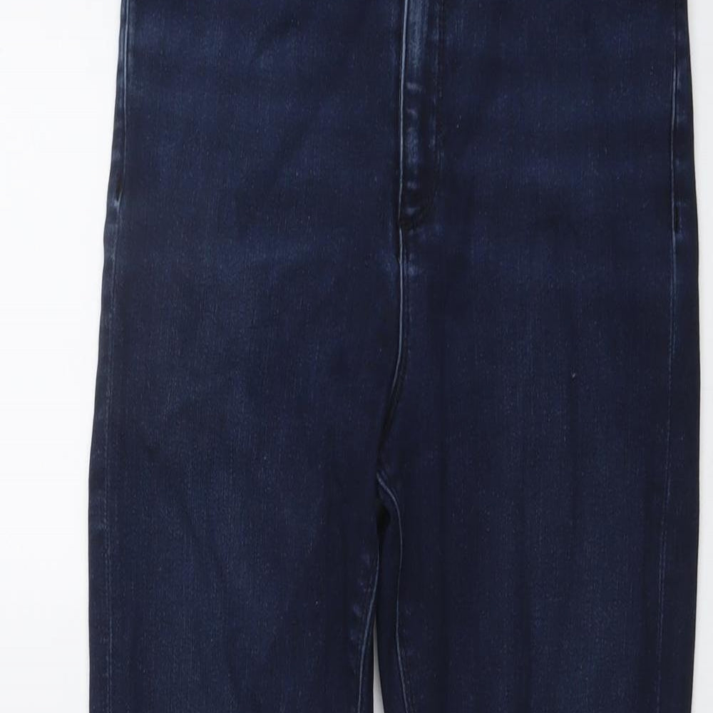 ASOS Womens Blue Cotton Skinny Jeans Size 26 in L27 in Regular Button