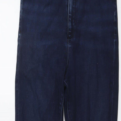 ASOS Womens Blue Cotton Skinny Jeans Size 26 in L27 in Regular Button