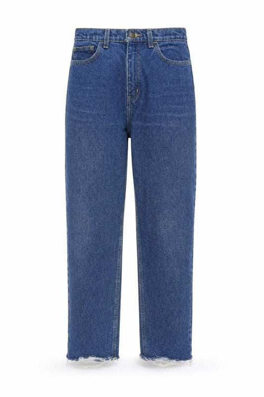 Womens UK Size 28 in American Apparel Regular Fit Mom Blue Jeans
