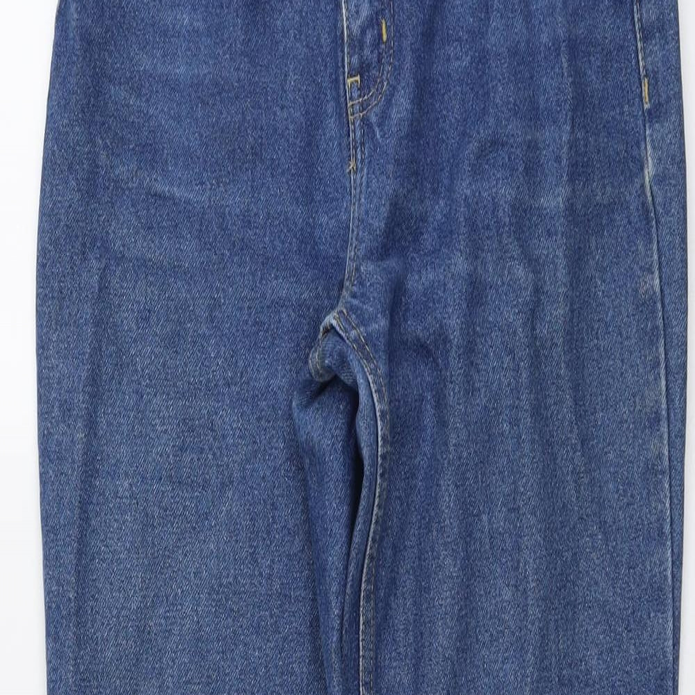 American Apparel Womens Blue Cotton Mom Jeans Size 28 in L29 in Regular Button