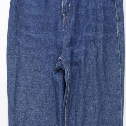 American Apparel Womens Blue Cotton Mom Jeans Size 28 in L29 in Regular Button