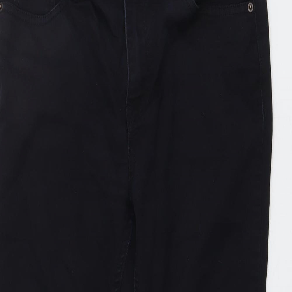 New Look Womens Blue Cotton Skinny Jeans Size 10 L27 in Regular Button