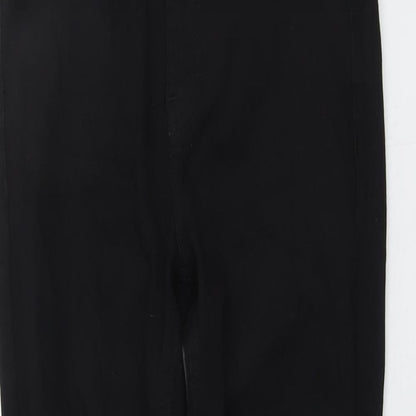Topshop Womens Black Cotton Skinny Jeans Size 28 L25 in Regular Button