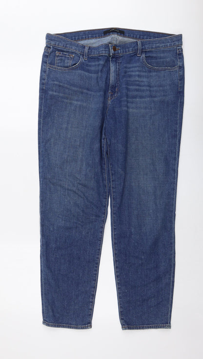 J Brand Mens Blue Cotton Straight Jeans Size 32 in L28 in Regular Button