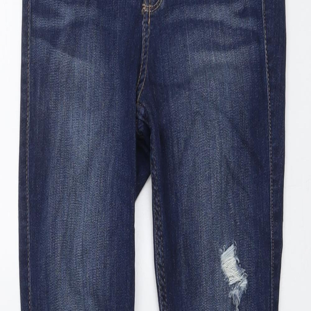 Hollister Womens Blue Cotton Skinny Jeans Size 26 in L30 in Regular Button