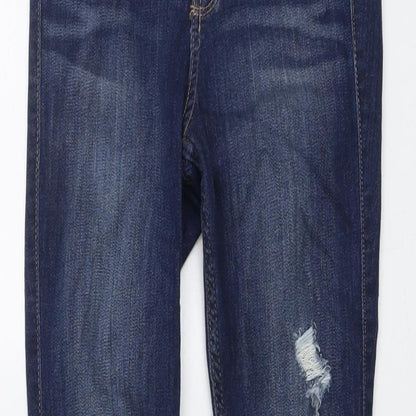Hollister Womens Blue Cotton Skinny Jeans Size 26 in L30 in Regular Button