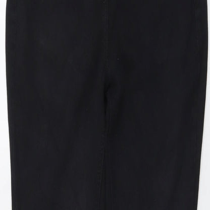 NEXT Womens Black Cotton Skinny Jeans Size 10 L26 in Regular