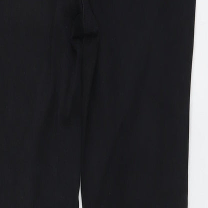 NEXT Womens Black Cotton Skinny Jeans Size 10 L26 in Regular