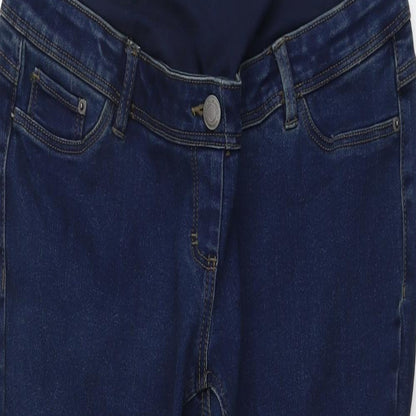 Up2Fashion Womens Blue Cotton Straight Jeans Size 32 in L29 in Regular Button