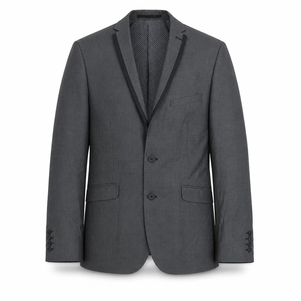 Limehaus Mens Grey Polyester Jacket Suit Jacket Size 40 Regular