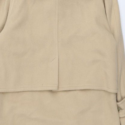 Classics Womens Beige Pea Coat Coat Size 12 Button