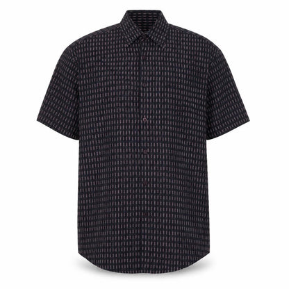 Wolsey Mens Blue Geometric Modal Button-Up Size M Collared Buckle