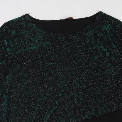 Womens UK Size XL Anna Rose Green Basic Blouse