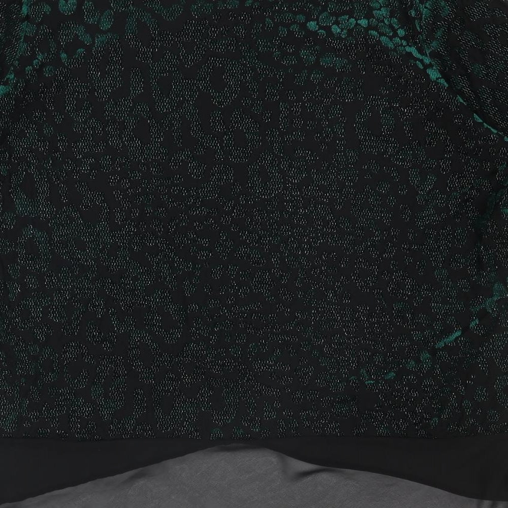 Womens UK Size XL Anna Rose Green Basic Blouse