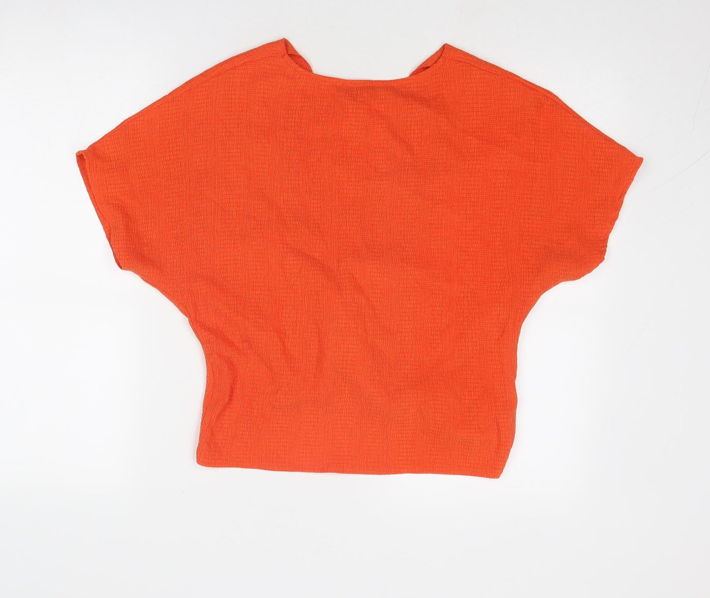 Womens UK Size S Zara Orange Basic Blouse
