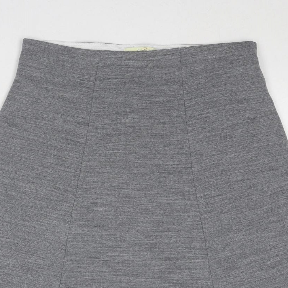 Classic Womens Grey Acrylic Swing Skirt Size 12