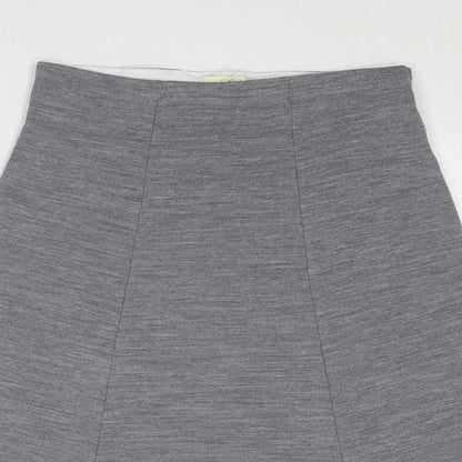 Classic Womens Grey Acrylic Swing Skirt Size 12