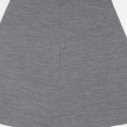 Classic Womens Grey Acrylic Swing Skirt Size 12