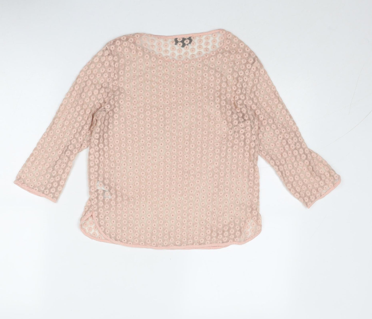 Womens UK Size 10 Topshop Pink Basic Blouse