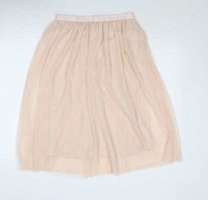 H&M Womens Pink Polyamide Tutu Skirt Size 10 Zip