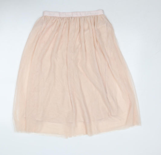 H&M Womens Pink Polyamide Tutu Skirt Size 10 Zip