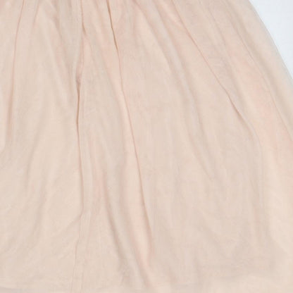 H&M Womens Pink Polyamide Tutu Skirt Size 10 Zip