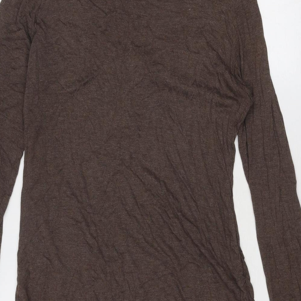 Bandolera Womens Brown Viscose A-Line Size 16 Scoop Neck Pullover