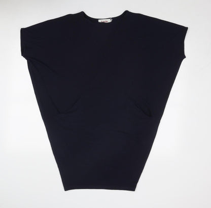 Womens UK Size 8 Louche Blue Tunic Jumper